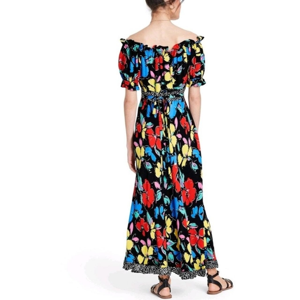 Floral puff sleeve rixo dress - Picture 2 of 3